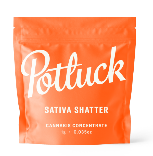 Potluck - Sativa Shatter - cannabis Concentrate | HighGradeAid Canada