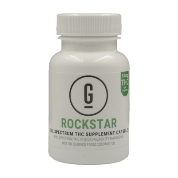 GRASS – THC Capsules – Rockstar – 50mg | HighGradeAid Canada