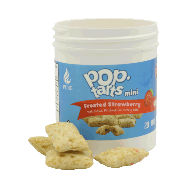 Pop Tarts Mini’s – THC Infused Frosted Strawberry Bites – 400mg | HighGradeAid Canada