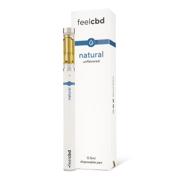 FeelCBD – Natural – Disposable CBD Vape Pen 0.5ml | HighGradeAid Canada