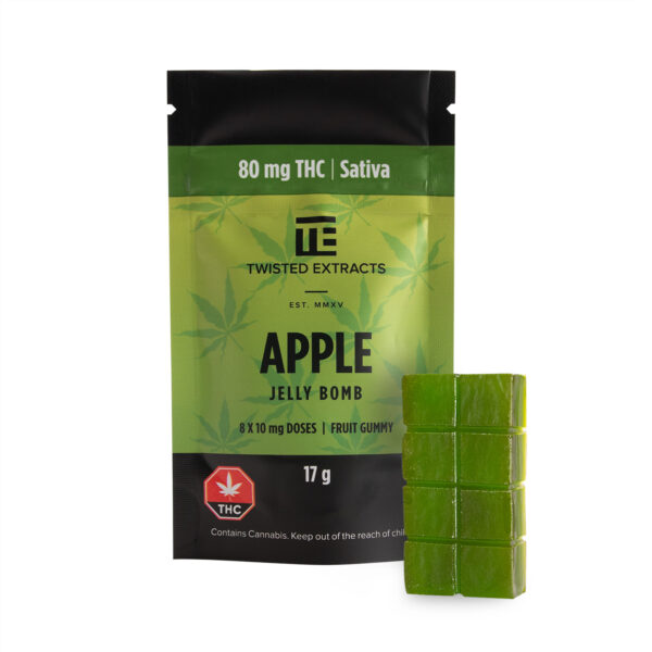 Twisted Extracts – Apple Jelly Bomb – Sativa – 80mg THC | HighGradeAid Canada
