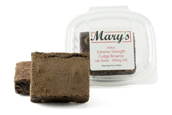 Mary’s Medibles – Extreme Strength Fudge Brownie – 300mg THC (Indica) | HighGradeAid Canada