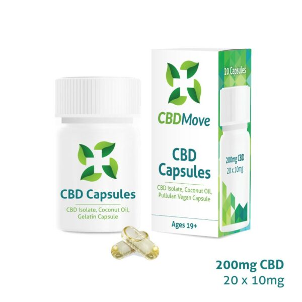 CBD Move – CBD Capsules – 200mg CBD | HighGradeAid Canada