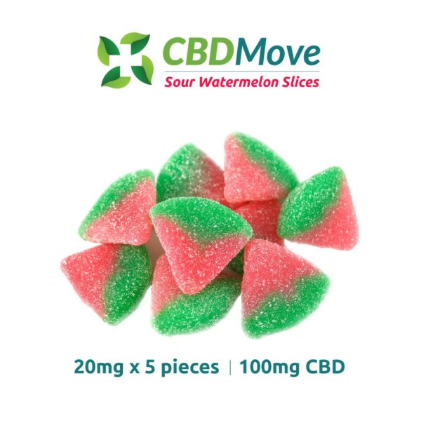 CBD Move – CBD Gummies – Watermelon – 100mg CBD | HighGradeAid Canada
