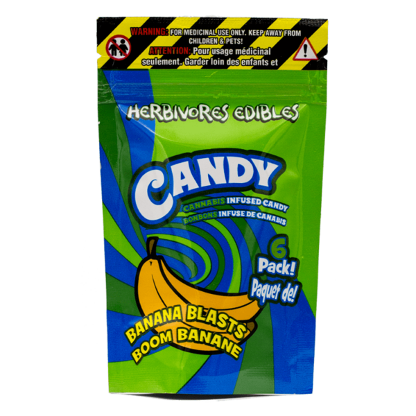 Herbivores Edibles – Banana Blasts Gummies | HighGradeAid Canada