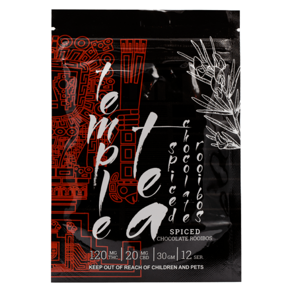 Temple Tea – Spiced Chocolate Rooibos – 120mg THC | HighGradeAid Canada