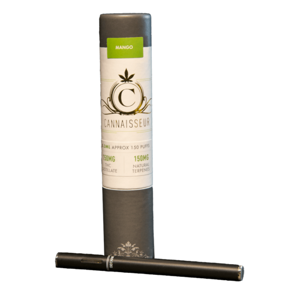 Cannaisseur – Disposable THC Distillate Pen – Mango 0.3ml | HighGradeAid Canada