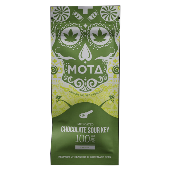 MOTA Edibles – Chocolate Sour Key – 100mg THC | HighGradeAid Canada