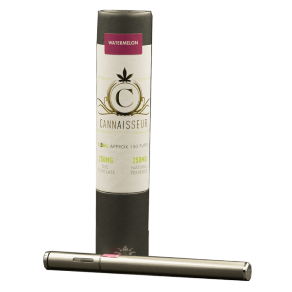 Cannaisseur – Disposable THC Distillate Pen – Watermelon 0.3ml | HighGradeAid Canada