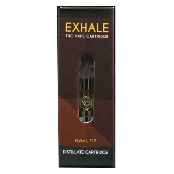 XO Exhale – THC Distillate Refill Cartridge – Banana Kush 0.6ml | HighGradeAid Canada