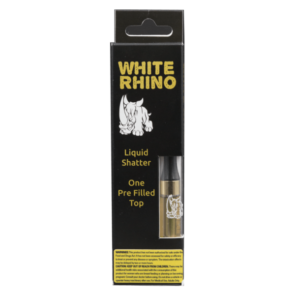 White Rhino – Liquid Shatter Refill Cartridge – Girl Scout Cookies 1g | HighGradeAid Canada