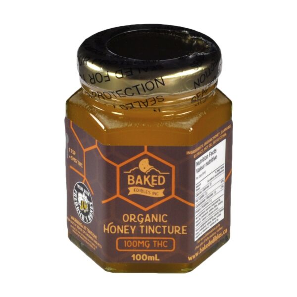 Baked Edibles – Organic Honey Tincture 100mg THC | HighGradeAid Canada