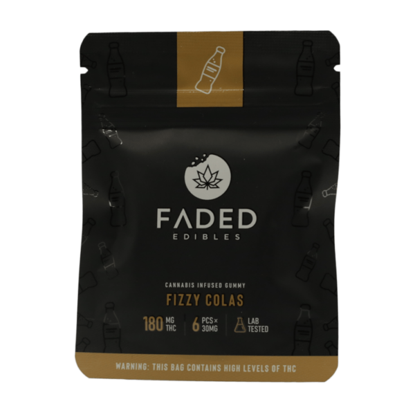 Faded Edibles – Fizzy Colas – 180mg | HighGradeAid Canada