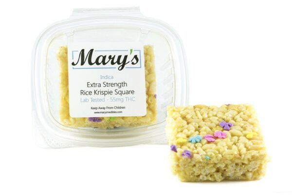 Mary’s Medibles – Extra Strength Rice Krispie Square – 55mg THC (Indica) | HighGradeAid Canada
