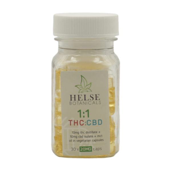 Helse Botanicals – 1:1 THC/CBD Capsules | HighGradeAid Canada