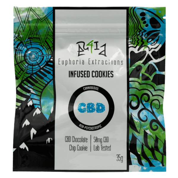 Euphoria Extractions – CBD Cookie – 50mg | HighGradeAid Canada