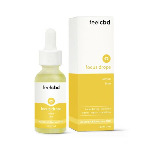 FeelCBD – Focus Drops – CBD Tincture 300mg | HighGradeAid Canada