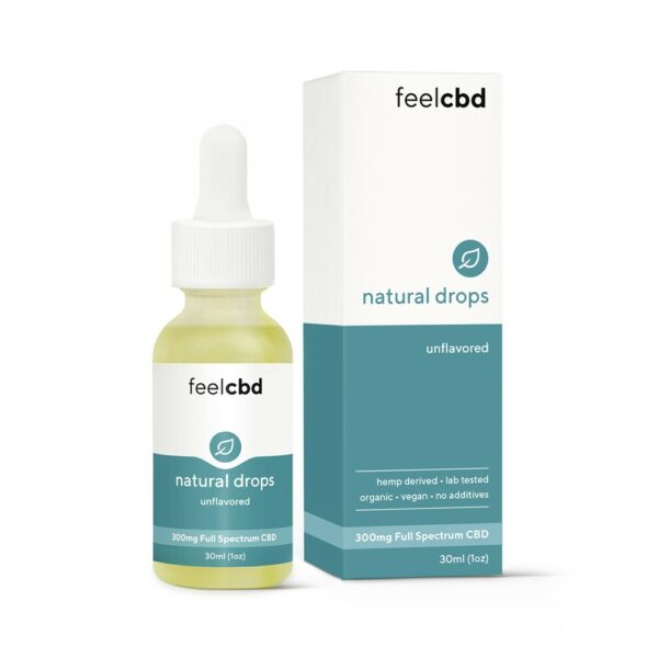 FeelCBD – Natural Drops – CBD Tincture 300mg | HighGradeAid Canada