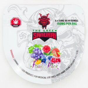 The Green Samurai – Fruit Pack Gummies – 150mg | HighGradeAid Canada