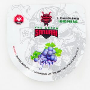 The Green Samurai – Grape Gummies – 150mg | HighGradeAid Canada