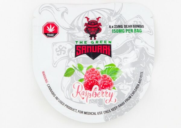 The Green Samurai – Raspberry Gummies – 150mg | HighGradeAid Canada