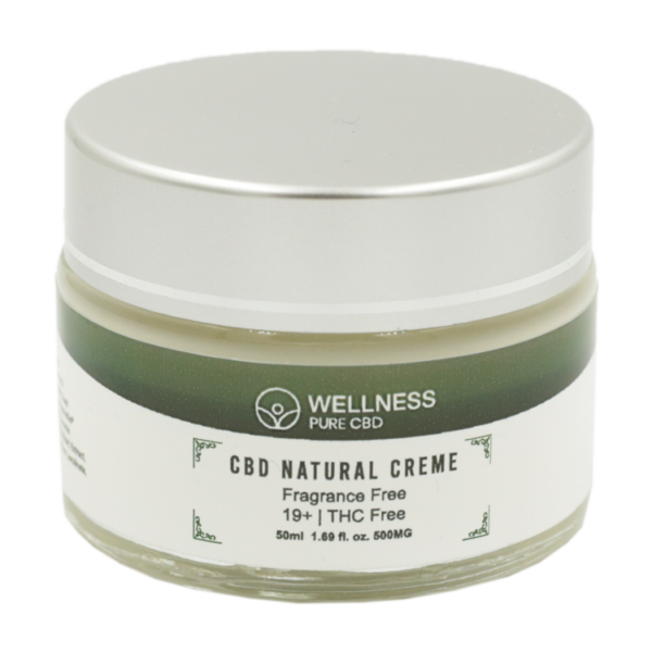 Wellness Pure CBD – Natural Creme – 500mg | HighGradeAid Canada