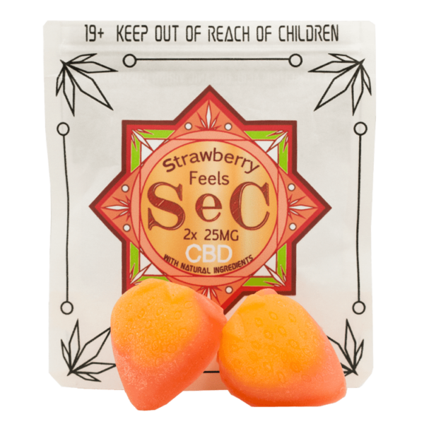 SEC – Strawberry Feels CBD – 50mg | HighGradeAid Canada