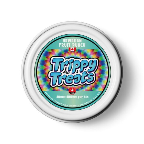 Trippy Treats – Hawaiian Fruit Punch Gummies – 400mg THC | HighGradeAid Canada
