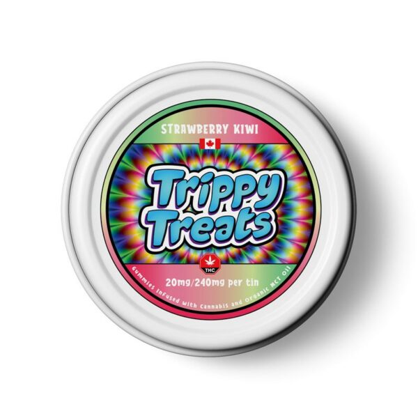 Trippy Treats – Strawberry Kiwi Gummies – 240mg THC | HighGradeAid Canada