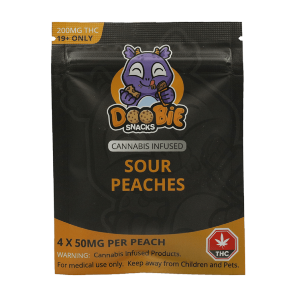 Doobie Snacks – CBD Sour Gummy Bears – 150mg CBD | HighGradeAid Canada