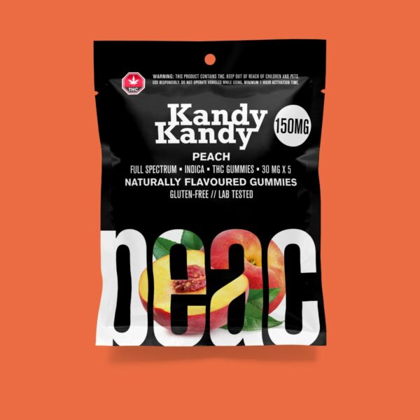 Kandy Kandy – Peach Gummies | HighGradeAid Canada