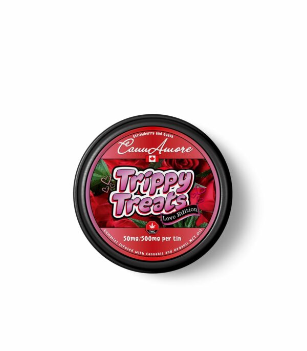 Trippy Treats – Strawberry Guava – CannAmore Love Edition – 500mg THC | HighGradeAid Canada