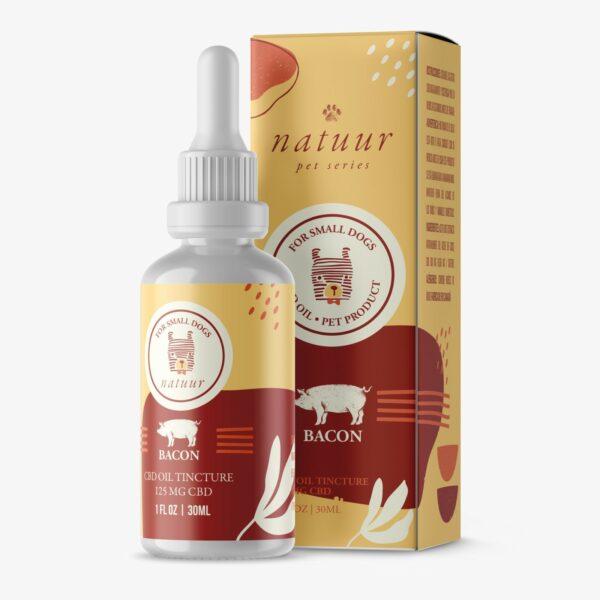 Natuur – Pet Series – CBD Oil For Small Dogs – Bacon Flavour – 125mg | HighGradeAid Canada