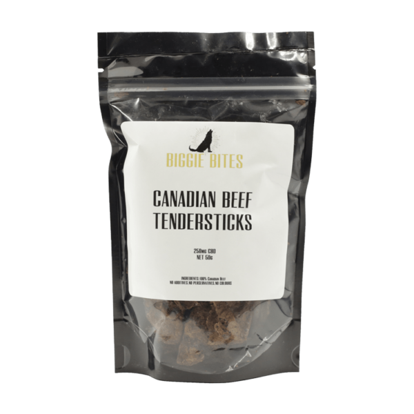 Biggie Bites – Canadian Beef Tendersticks – 250mg CBD | HighGradeAid Canada