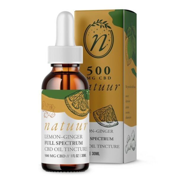 Natuur – Full Spectrum CBD Oil Tincture – Lemon Ginger – 1000mg | HighGradeAid Canada