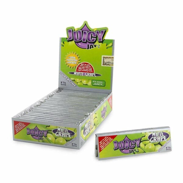 Juicy Jay’s – Hemp Papers (1.25 inch) – White Grape | HighGradeAid Canada