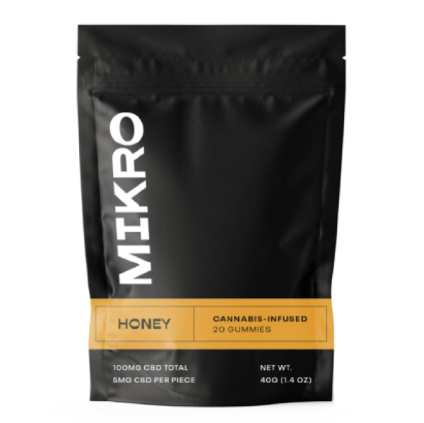Mikro – CBD Gummies – 100mg CBD – Honey | HighGradeAid Canada