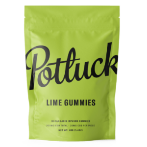 Potluck Extracts – Lime Gummies (CBD) – 200mg | HighGradeAid Canada