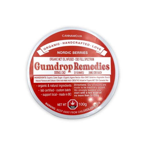 Gumdrop Remedies – Nordic Berries – 500mg CBD | HighGradeAid Canada