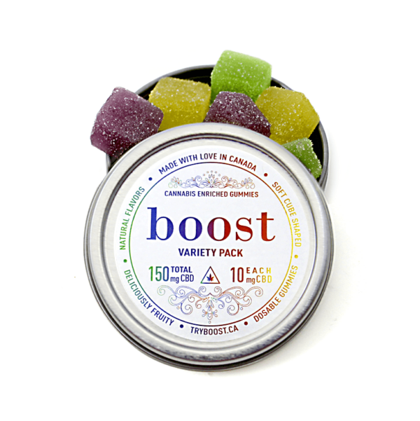 Boost – CBD Variety Pack Gummies – 150mg | HighGradeAid Canada