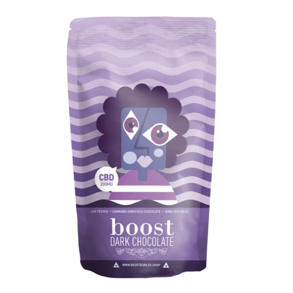 Boost – THC Dark Chocolate Bars – 200mg | HighGradeAid Canada
