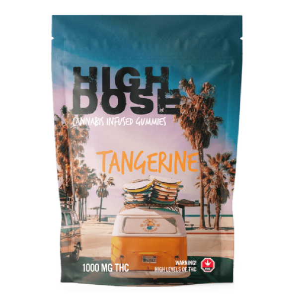 High Dose – cannabis Infused Gummies – Tangerine – 1000mg/1500mg | HighGradeAid Canada