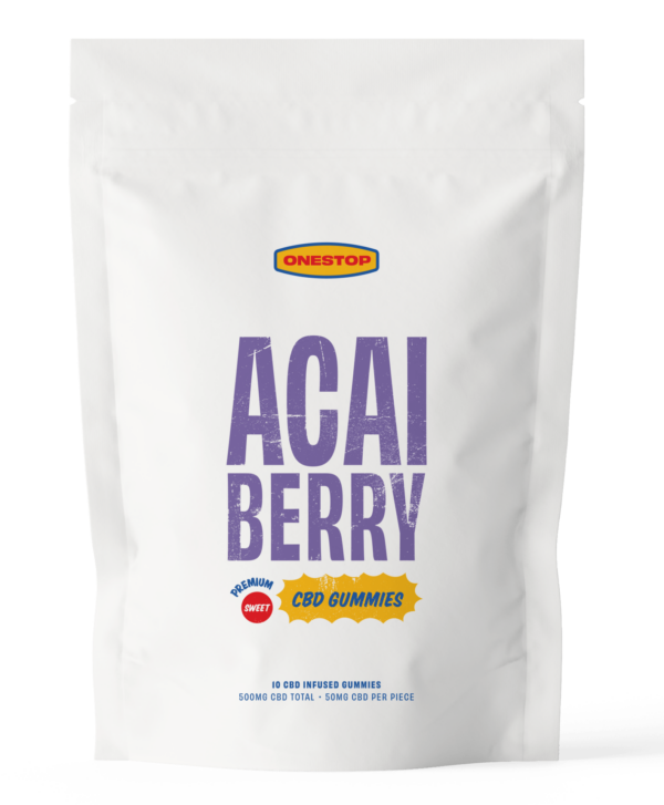 OneStop – Açai Berry CBD Gummies 500mg | HighGradeAid Canada