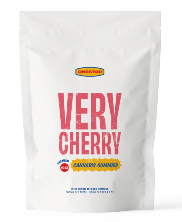 Onestop – Very Cherry THC Gummies 500mg | HighGradeAid Canada