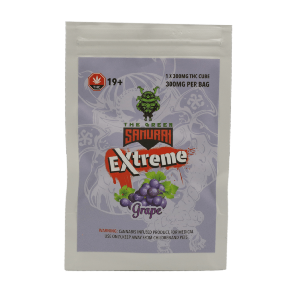 Green Samurai Extreme – Grape Gummy – 300mg THC | HighGradeAid Canada